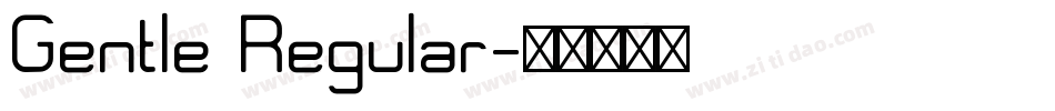 Gentle Regular字体转换